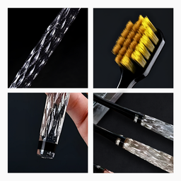 Kit 3 Escovas de Dente com Cabo de Cristal Escovação Suave - 4