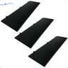 Kit 3 Prateleira Preta 90X30 + Suporte Flutuante Mdf  Organizadora Decoração Cozinha Banheiro Sala - 1