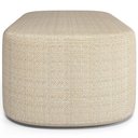 Ver imagem 6 de Puff Decorativo Orgânico para Living Quarto 100cm Doha W01 Linho Palha - Lyam Decor