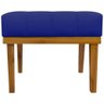 Puff Decorativo Retangular Firenze - Azul-royal Corino - 8
