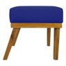 Puff Decorativo Retangular Firenze - Azul-royal Corino - 6