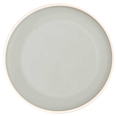 Kit 50 Pratos de Sobremesa Melamina 21,5cm Wolff Restaurante Class Cinza Buffet