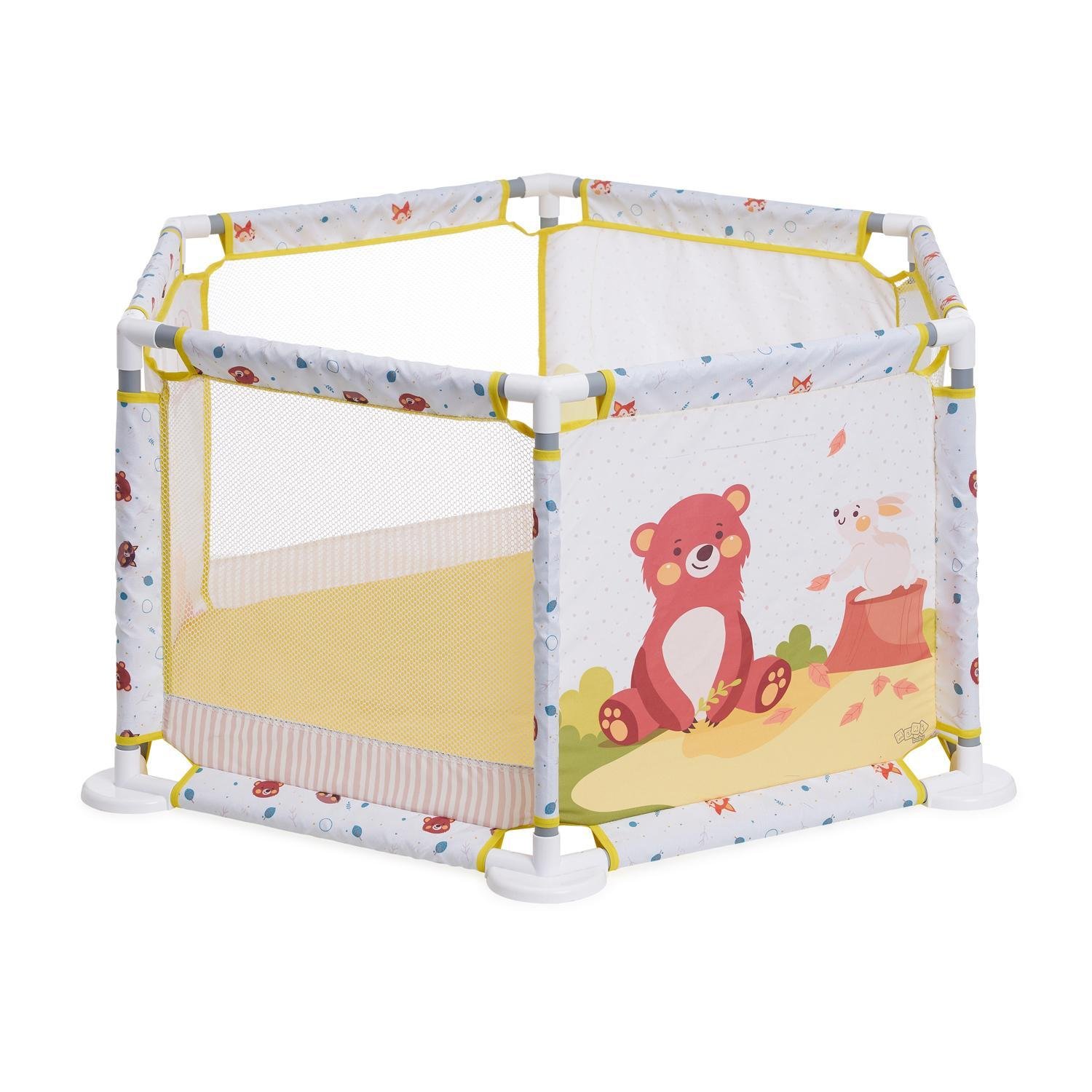 Cercadinho Infantil Playpen Maxi Baby Azul 99x99x50cm - 3