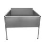 Tanque Aço Inox Com Espelho E Uma Cuba 112x71x45cm - 120x75x90cm - Brascool - 1