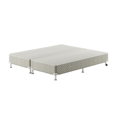 Base Box Bipartido King Spubio Incofal Bege 198x198x40cm