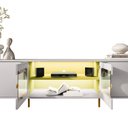 Ver imagem 5 de Rack Juquehy Off-white com Pistache - Bechara