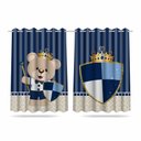 Ver imagem 2 de Cortina Infantil Ursinho Princípe + 3 Capas Almofadas