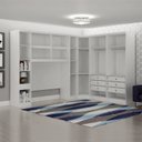 Ver imagem 6 de Guarda-Roupa Casal 11 Portas 6 Peças Modulado Cairo Branco/Neve