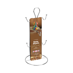 Suporte Organizador P/ 6 Xícaras Vertical Cromado Niquelart - 1