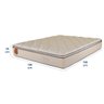 Colchão Queen Prorelax Size 158x198x26 Bali Molas Ensacadas Pillow Top Turn Free - Bege - 5
