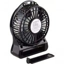 Ver imagem 1 de Mini Ventilador Portatil C/ Bateria Recarregável 3 Velocidades Preto