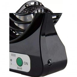 Mini Ventilador Portatil C/ Bateria Recarregável 3 Velocidades Preto - 3