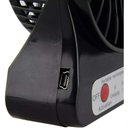 Ver imagem 4 de Mini Ventilador Portatil C/ Bateria Recarregável 3 Velocidades Preto