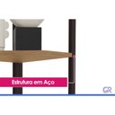 Ver imagem 6 de Escritório Completo Industrial 9 Peças Branco - Kappesberg