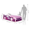 Ver imagem 4 de Cama Carro Infantil Quarto Divertido Menino Menina - Rosa Rosa