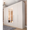 Ver imagem 1 de Guarda Roupa Casal com Espelho 6 Portas 4 Gavetas 239cm Veneto Espresso Móveis 