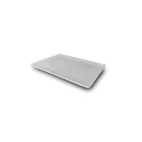 Travessa Retangular 30x20,7x2,5cm Branco - Mezza