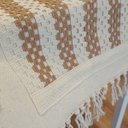 Ver imagem 3 de Caminho de Mesa Renda Algodão Cru Caramelo 45 X 175