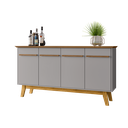 Ver mais imagens de Aparador Buffet 4 Portas e Prateleira Removível Opala