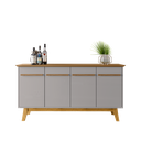 Ver imagem 6 de Aparador Buffet 4 Portas e Prateleira Removível Opala