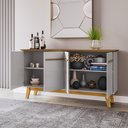 Ver imagem 2 de Aparador Buffet 4 Portas e Prateleira Removível Opala