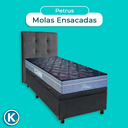 Ver imagem 4 de Kit Cama Box Bau + Cabeceira + Colchão Solteiro Molas Ensacadas - Petrus - Paropas