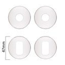 Ver imagem 2 de Jogo de Roseta Externa Redonda Inox Polido Sm- Rr2 Ixp Cil Retangular Pado