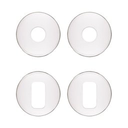 Jogo de Roseta Externa Redonda Inox Polido Sm- Rr2 Ixp Cil Retangular Pado - 1
