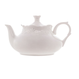 Bule Porcelana Para Café Alto Relevo Branco 780ml - 4