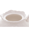 Bule Porcelana Para Café Alto Relevo Branco 780ml - 3
