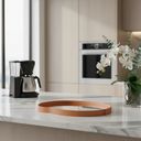 Ver mais imagens de Bandeja Decorativa Espelhada Luxo para Sala e Lavabo Flyt 38cm:Caramelo
