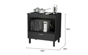 Ver imagem 2 de Balcão Cooktop Florida 80cm com 1 Porta Preto