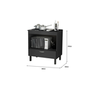 Ver imagem 2 de Balcão Cooktop Florida 80cm com 1 Porta Preto