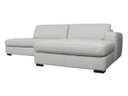 Ver imagem 3 de Sofá de Couro com Chaise N.y. 3 Lugares Off White 2,34 M - Mempra