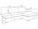 Ver imagem 5 de Sofá de Couro com Chaise N.y. 3 Lugares Off White 2,34 M - Mempra