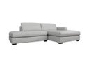 Ver imagem 1 de Sofá de Couro com Chaise N.y. 3 Lugares Off White 2,34 M - Mempra