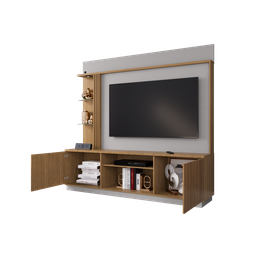 Estante Home para TV até 65 Polegadas 2 Portas LED Embutido Atlanta - 6