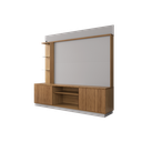 Ver imagem 7 de Estante Ripado Home para TV até 65 Polegadas 187cmx201cm 2 Portas LED Embutido Atlanta