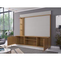 Estante Home para TV até 65 Polegadas 2 Portas LED Embutido Atlanta - 10