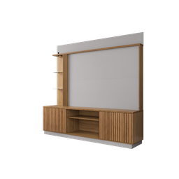 Estante Home para TV até 65 Polegadas 2 Portas LED Embutido Atlanta - 7