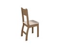Ver imagem 2 de Conjunto Mesa de Jantar Milano 1,08m com 4 Cadeiras Carvalho/savana - Poliman
