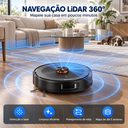 Ver imagem 5 de Robô Aspirador Teendow D10S Max 3 em 1 com Lidar, App e Base de Esvaziamento Automático