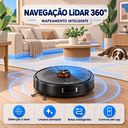 Ver mais imagens de Robô Aspirador Teendow D10S Max 3 em 1 com Lidar, App e Base de Esvaziamento Automático