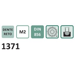 Fresa de Perfil Constante, Semi-circular Convexa - Med. 63 X 7mm Raio 3,5mm - Din 856 - Aço Hss (m2) - 3