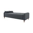 Ver imagem 4 de Sofá-cama Donna 3 Lugares Reclinável Veludo Cinza - Matrix