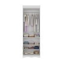 Ver imagem 5 de Guarda-roupa Infantil 62cm 2 Portas e 2 Gavetas Realeza Multimóveis Mp4451 Branco/off White