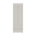 Ver imagem 7 de Guarda-roupa Infantil 62cm 2 Portas e 2 Gavetas Realeza Multimóveis Mp4451 Branco/off White