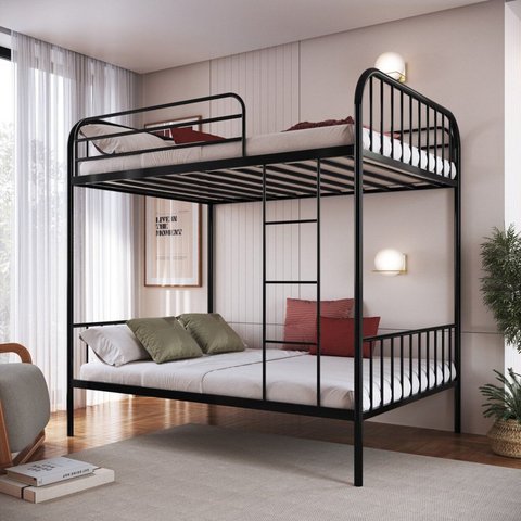 Beliche em Ferro Cama de Casal Margarida Preto