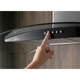 Coifa de Parede 90cm Vidro Fit 220V Inox Fischer - 4