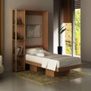 Ver imagem 1 de Cama de Solteiro Articulada Dobrável Flex 4 Prateleiras 2 Nichos Cm8013 Tecnomobili Amêndoa
